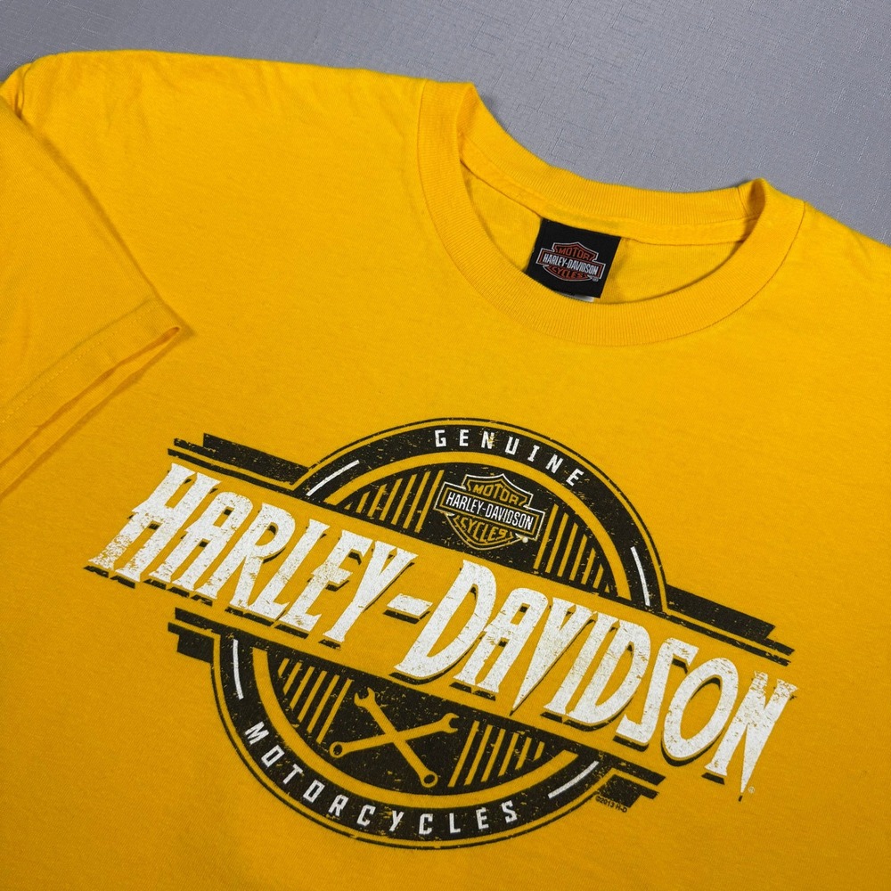 Harley-Davidson T-Shirt Mens XL Yellow Iron Valley Manheim PA Graphic Tee